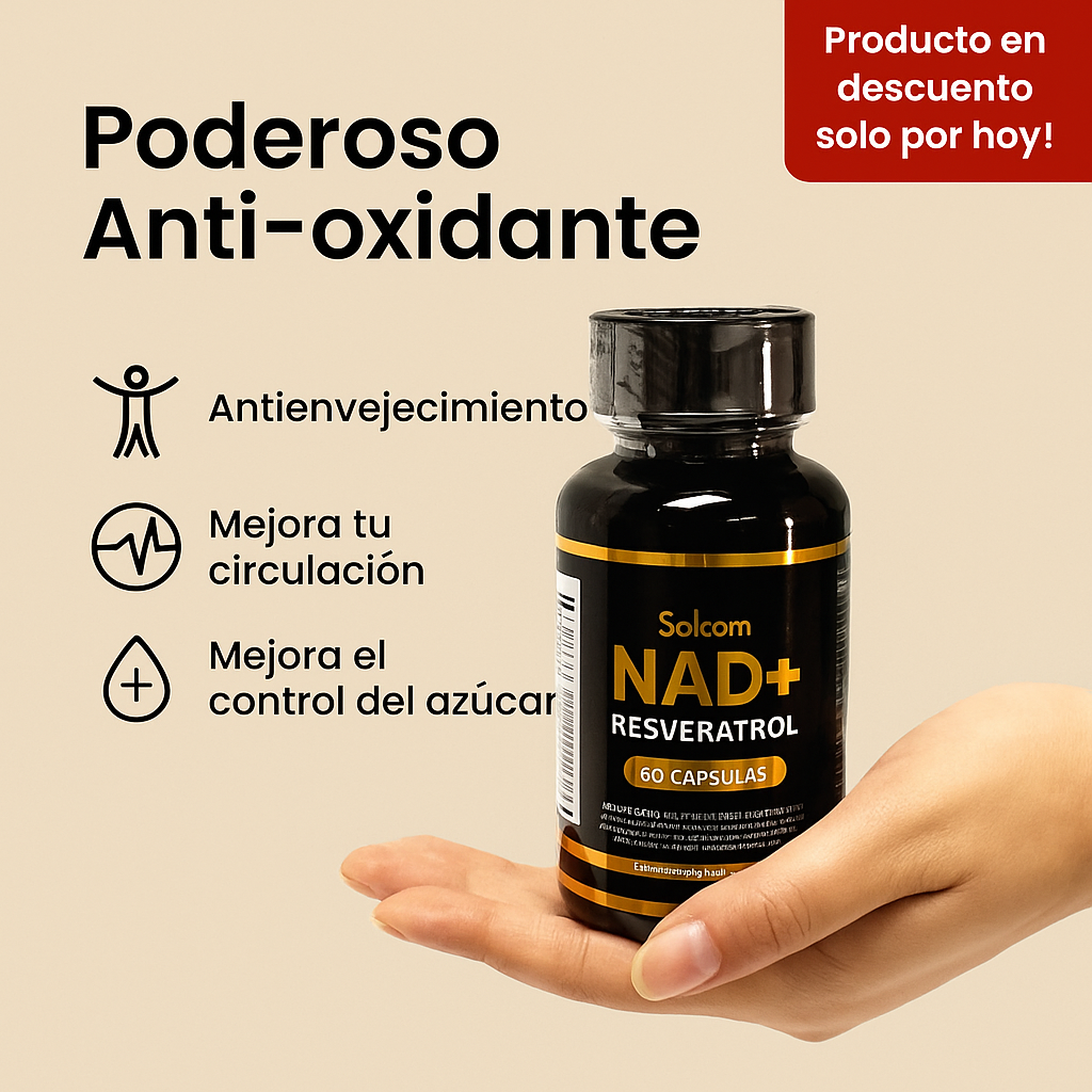 ✨ Resveratrol + NAD⁺ | 60 Cápsulas ✨