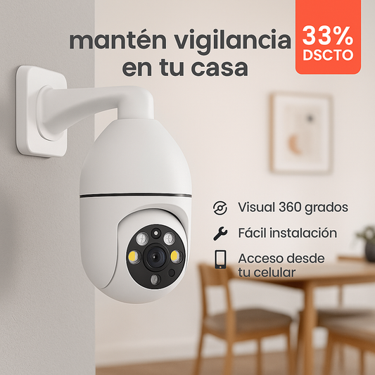 Cámara de Seguridad Panorámica con WIFI